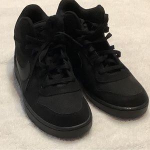 Nike Court Borough Mid Black Big Kids